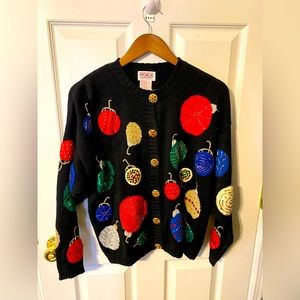 Beautiful Vintage PBJ Sport Christmas Sweater Size Large